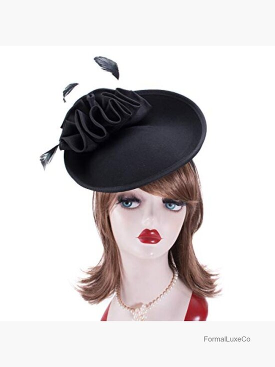 Wool Felt Saucer Fascinator Cocktail Derby Hat Headpiece One Size main image 6